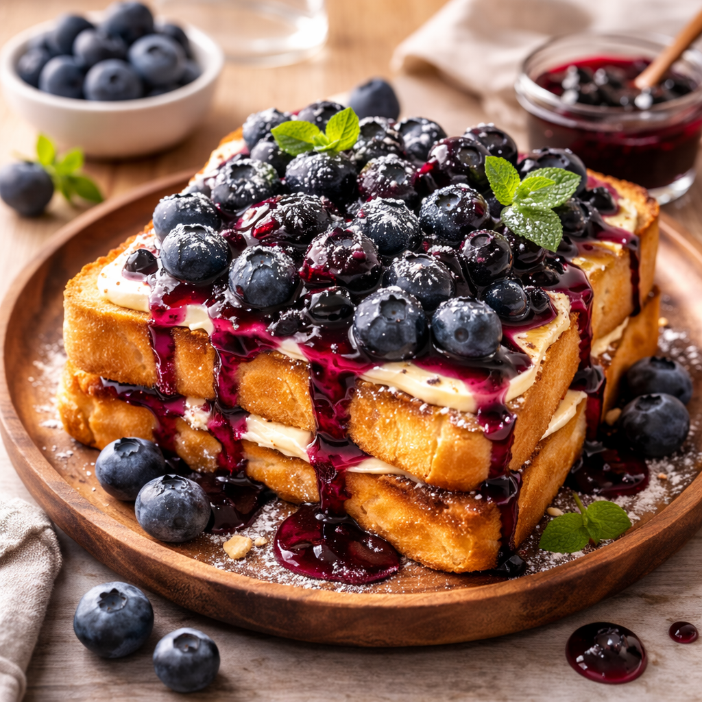 Roti Bakar Blueberry